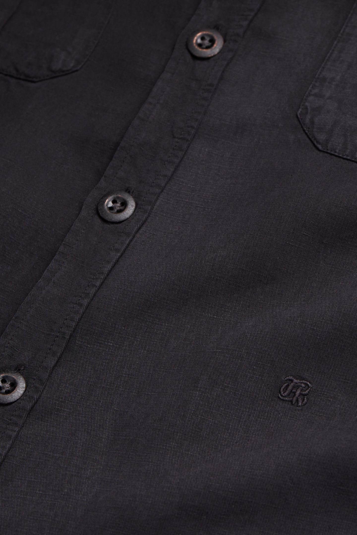 MILITARY SHIRT WITH PATCH POCKETS BLACK 6