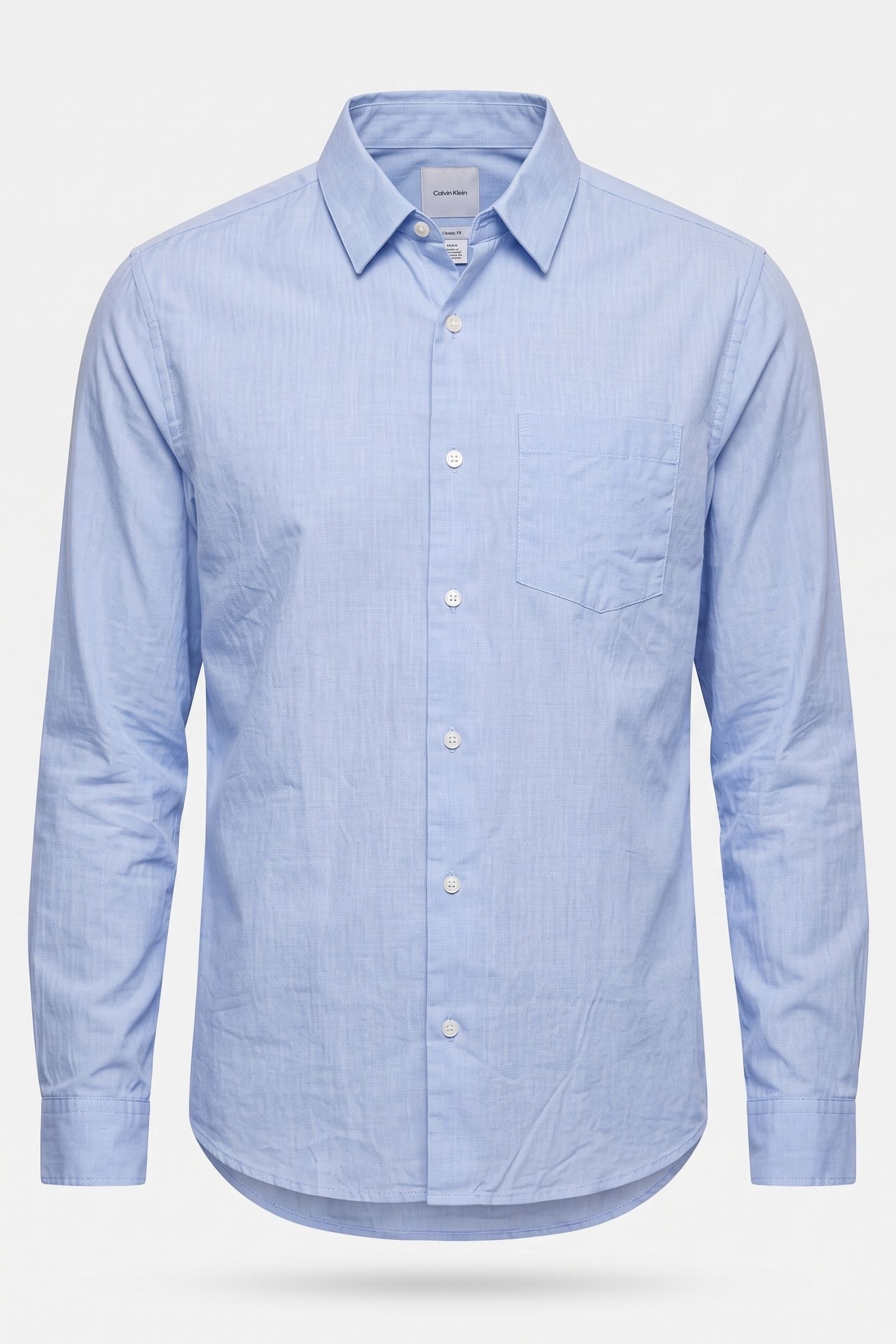 LS EOE WASHED POPLIN SHIRT MARINA 3