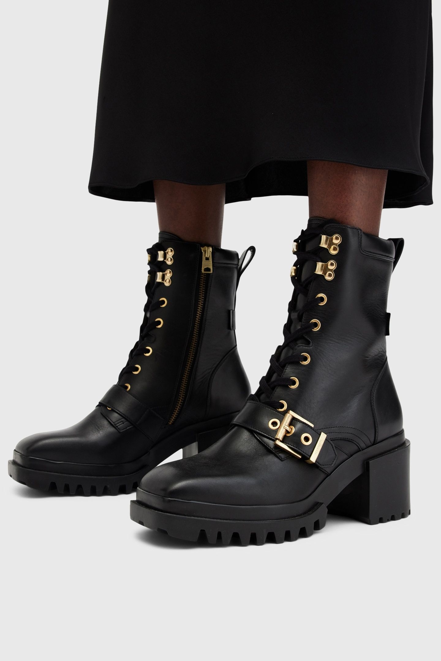 INDARIA BOOT BLACK/WARM BRASS 1