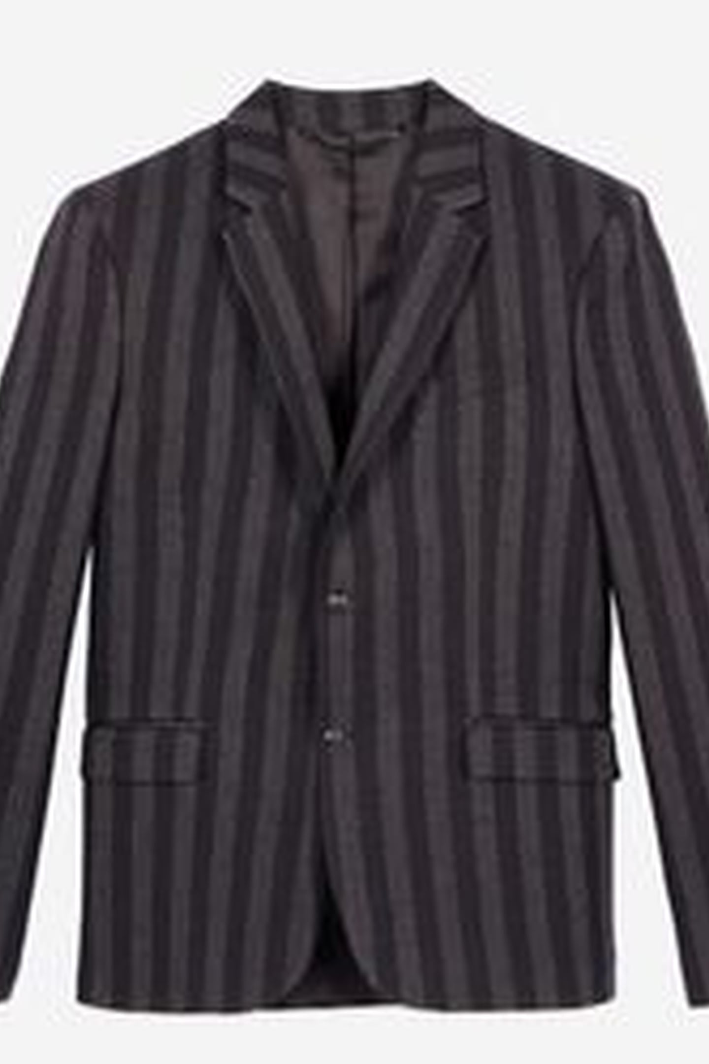 STRAIGHT-CUT JACKET WITH 3 BUTTONS & 3 POCKETS BLACK GREY 10
