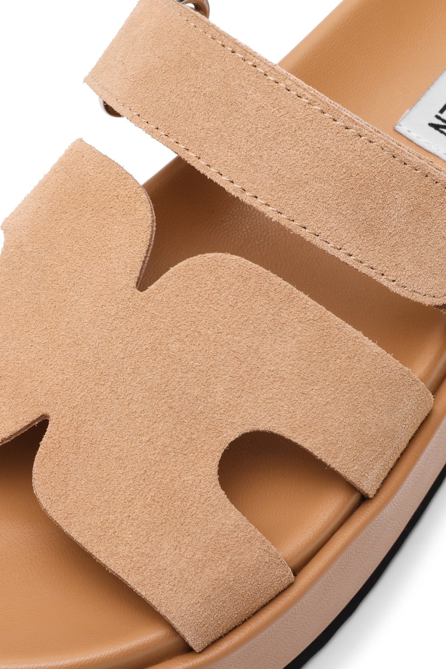 BIGMISSILE SANDALS KHAKI SUEDE 4