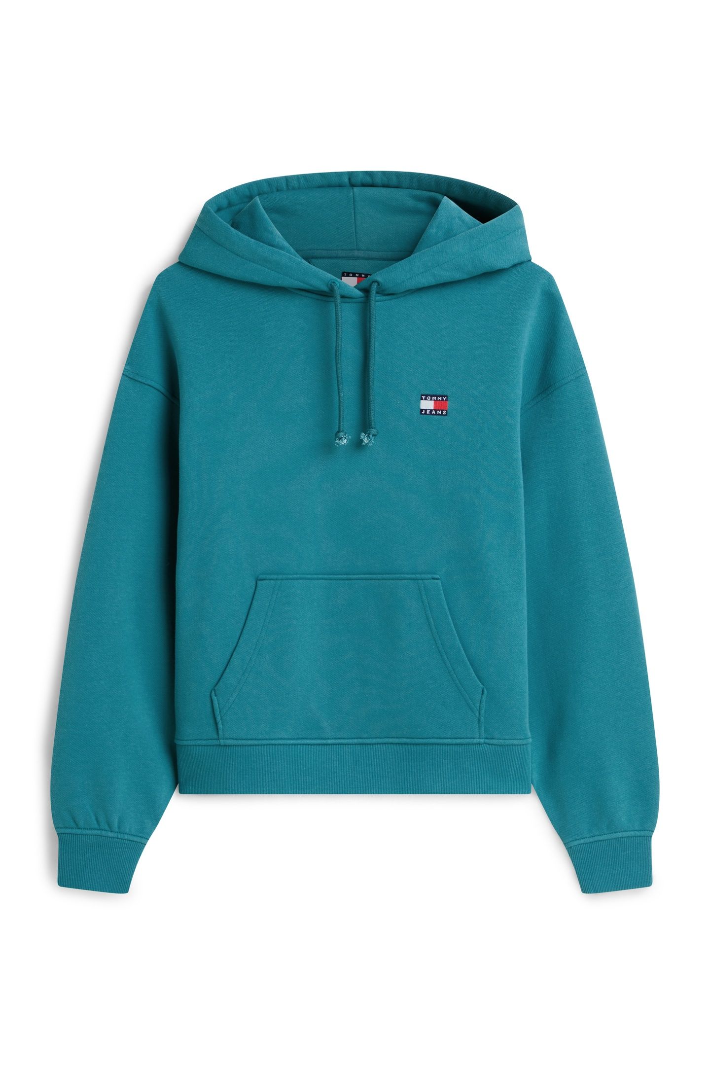 BOXY BADGE HOODIE PLATINUM TEAL 4