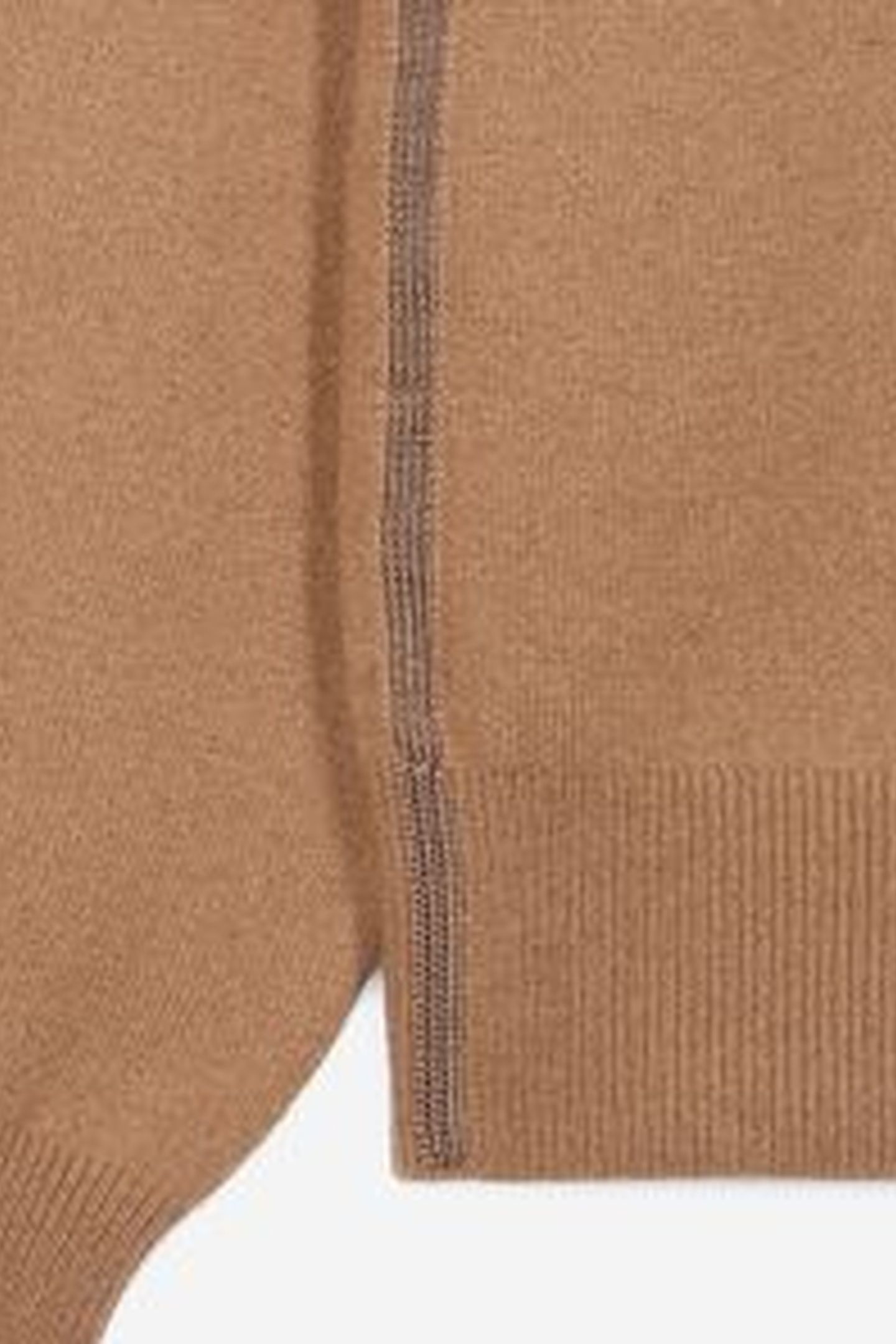 PULL COL ROUND DETAIL BRILLIANT DARK CAMEL 10
