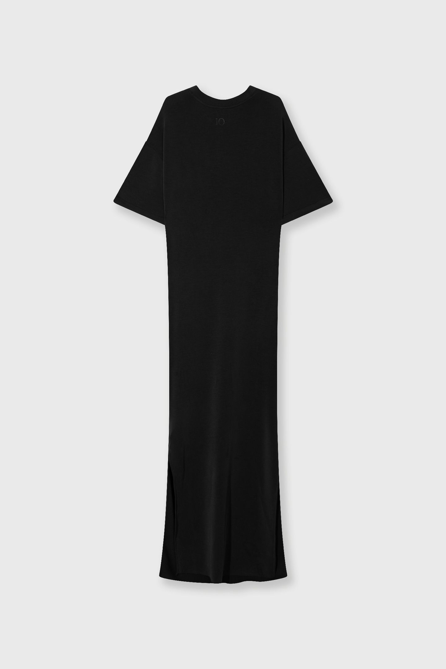 SOFT SCUBA TEE DRESS BLACK 3