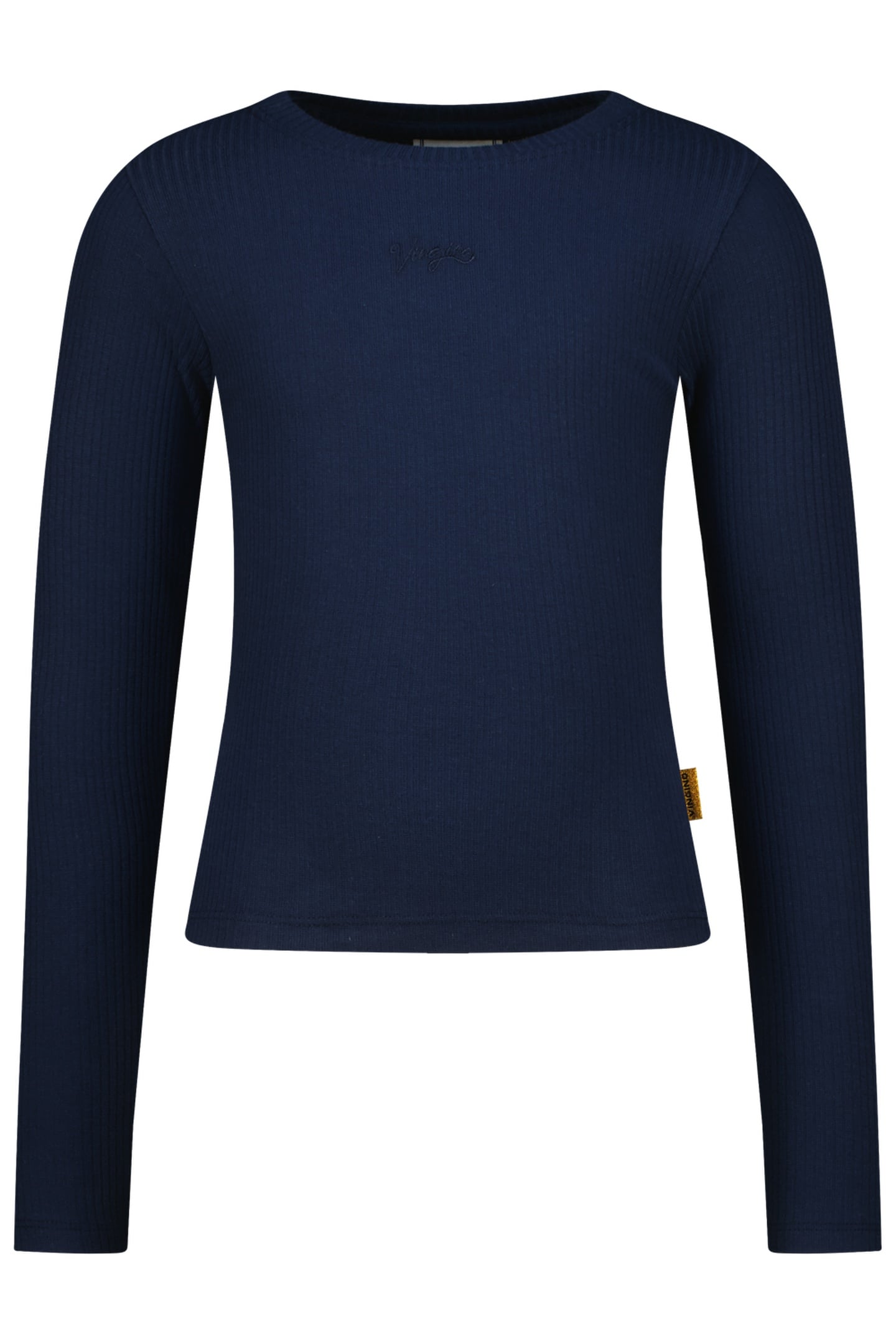 GIRLS BASIC RIB TOP T-SHIRT DARK BLUE 1