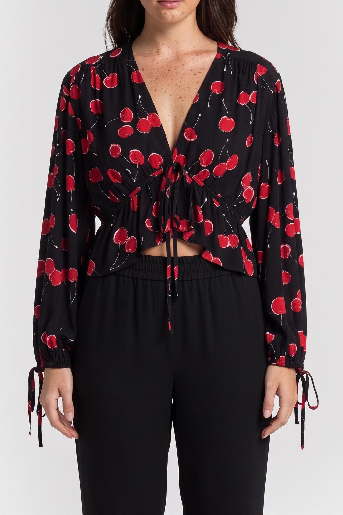 LONG-LASTING TOP BLACK - RED 1