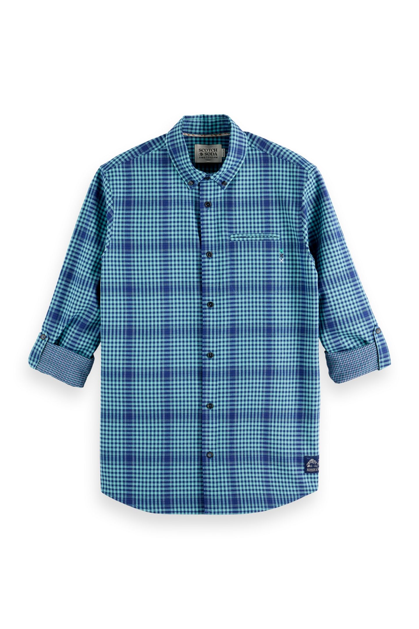 SHADOW-CHECK DOUBLE-FACED SHIRT PEACOAT SHADOW CHECK 5
