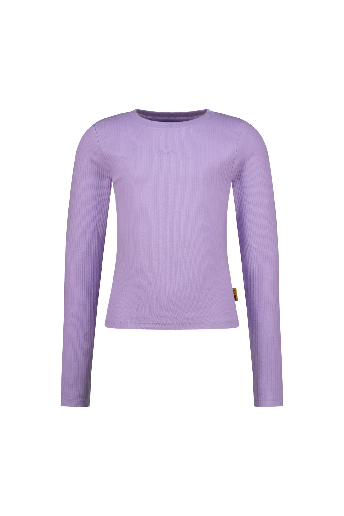 GIRLS BASIC RIB TOP T-SHIRT VERBENA LILAC 1