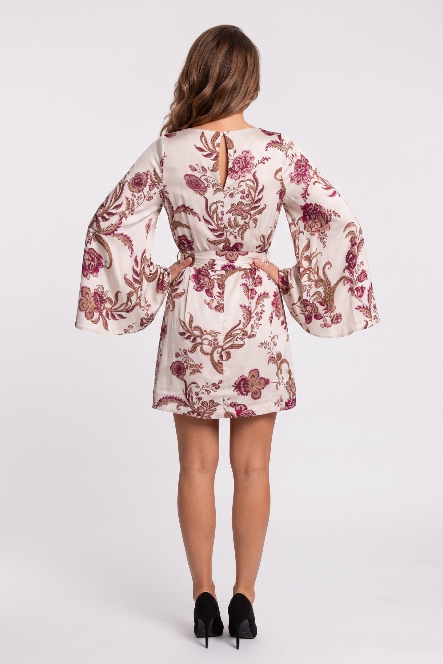 LOREDANA BOAT-NECK M FLORAL PAYSLEY ICE C 2