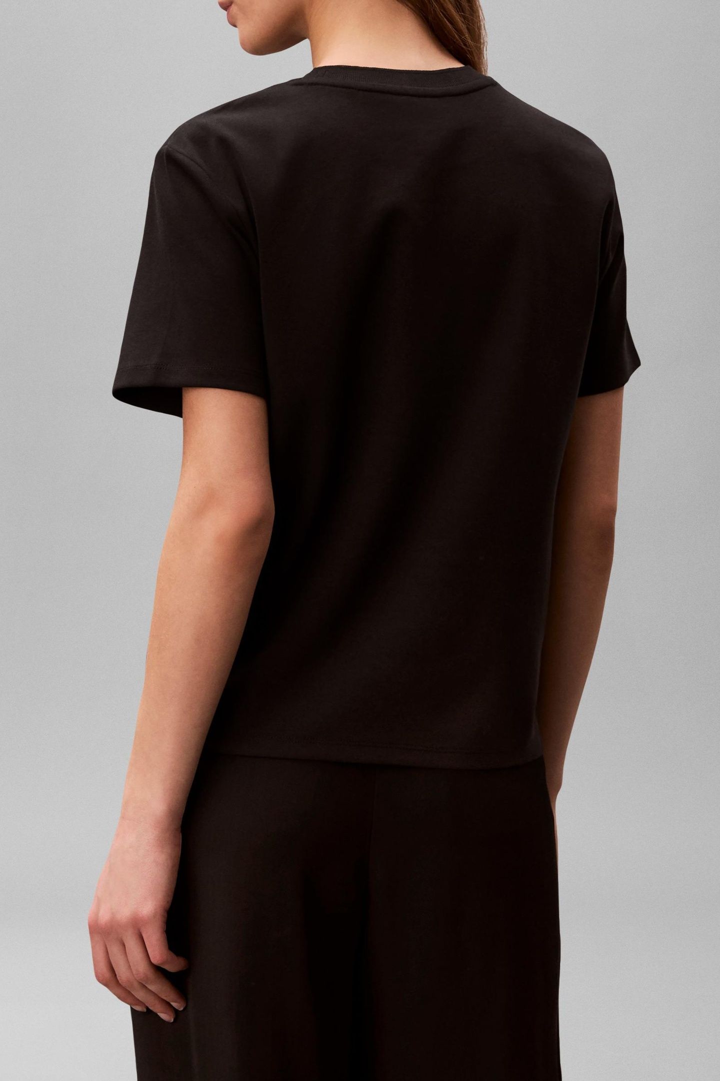 SHORT SLEEVE LUXURY COTTON INTERLOCK TEE BLACK 3