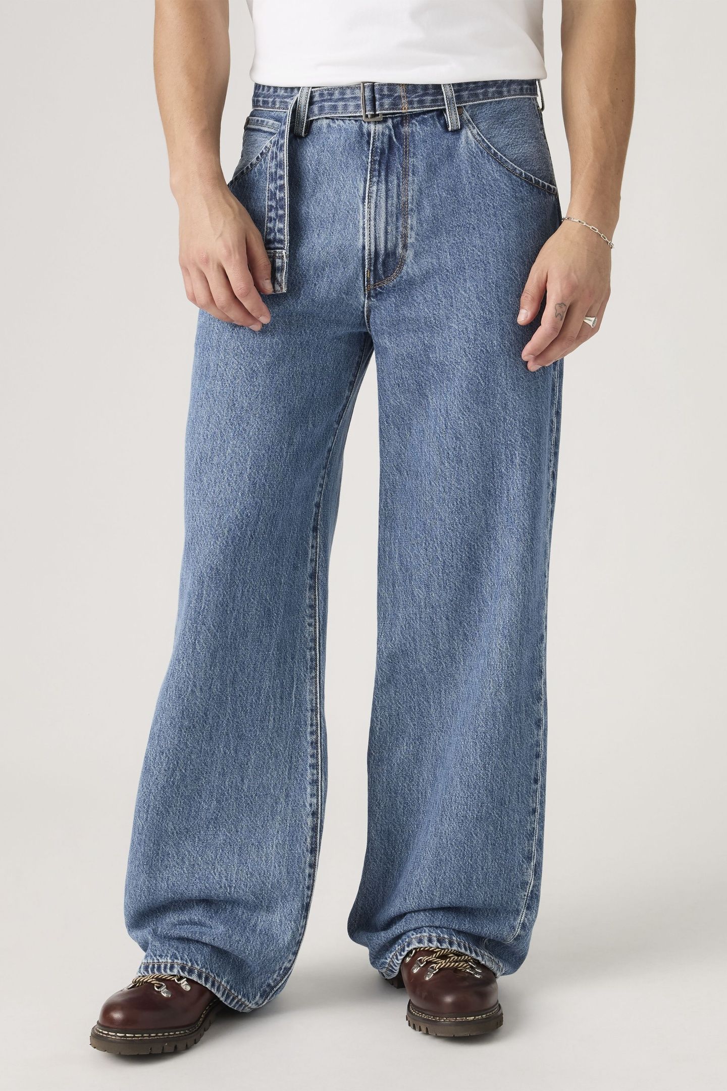 TWISTED BAGGY WIDE JEANS 5