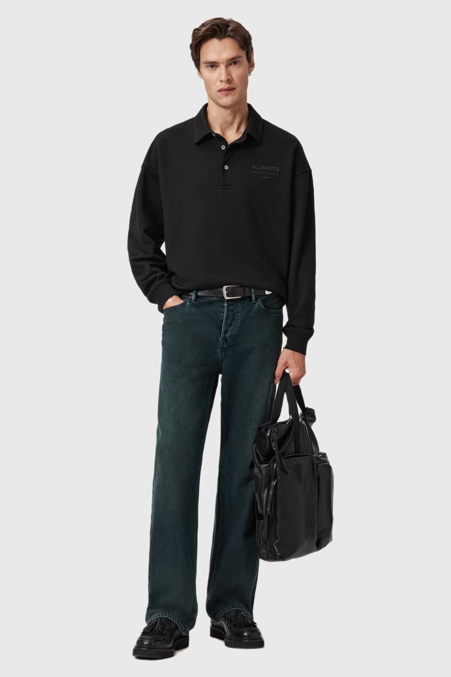XANDER SWEAT POLO JET BLACK 2