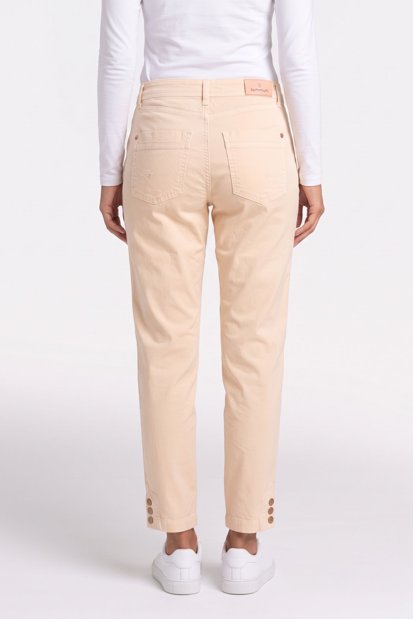 TAPERED ROUGH TWILL IVORY 2