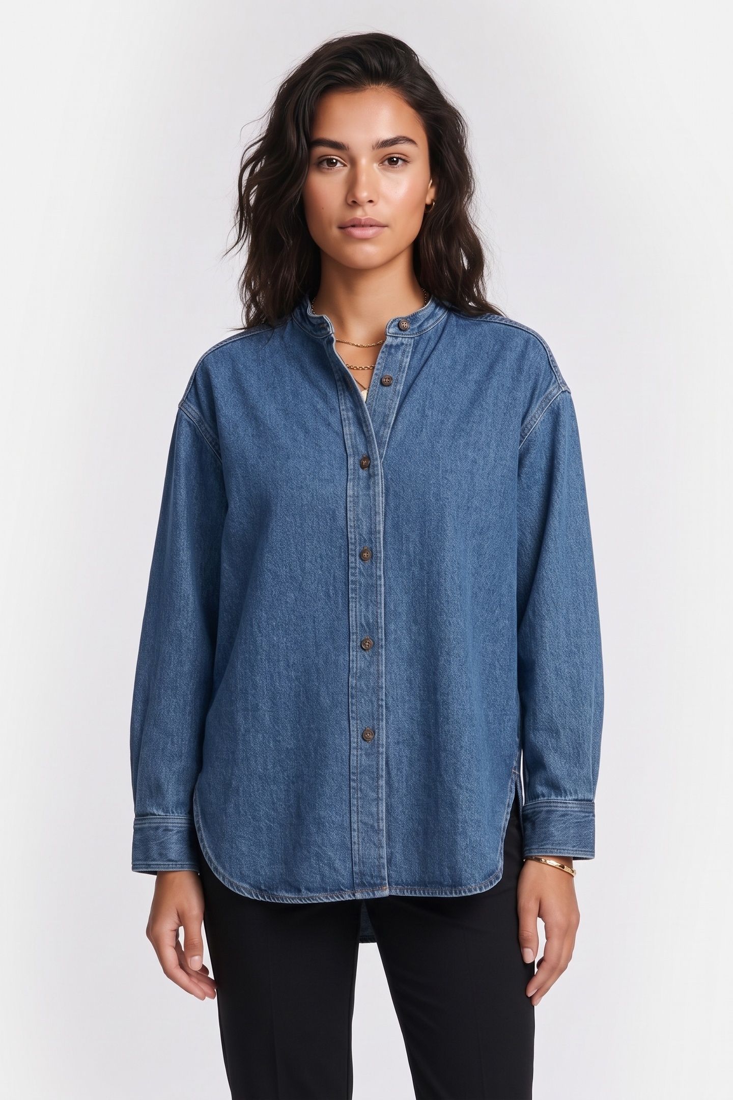 IDINA DENIM SHIRT BLUE 1
