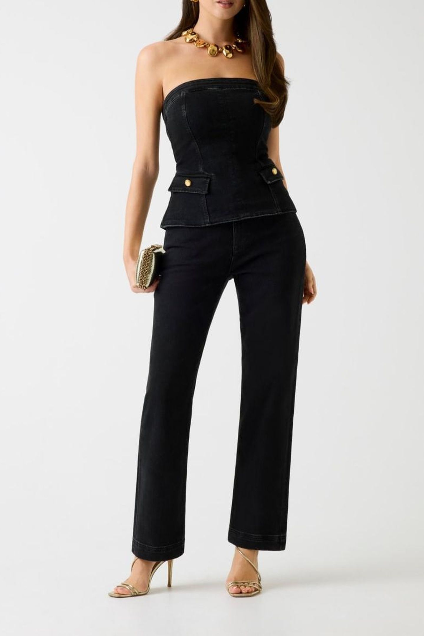 DORIS STRAIGHT DENIM JET BLACK A996 2
