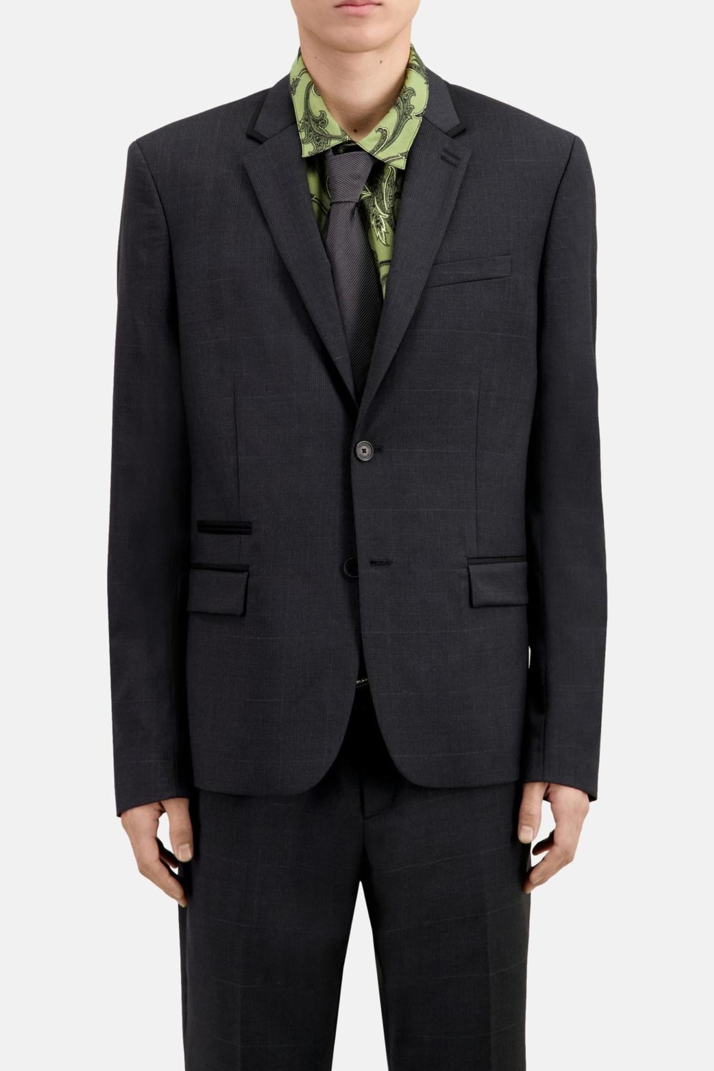 SUIT JACKET WITH DETAILS DARK GREY 1