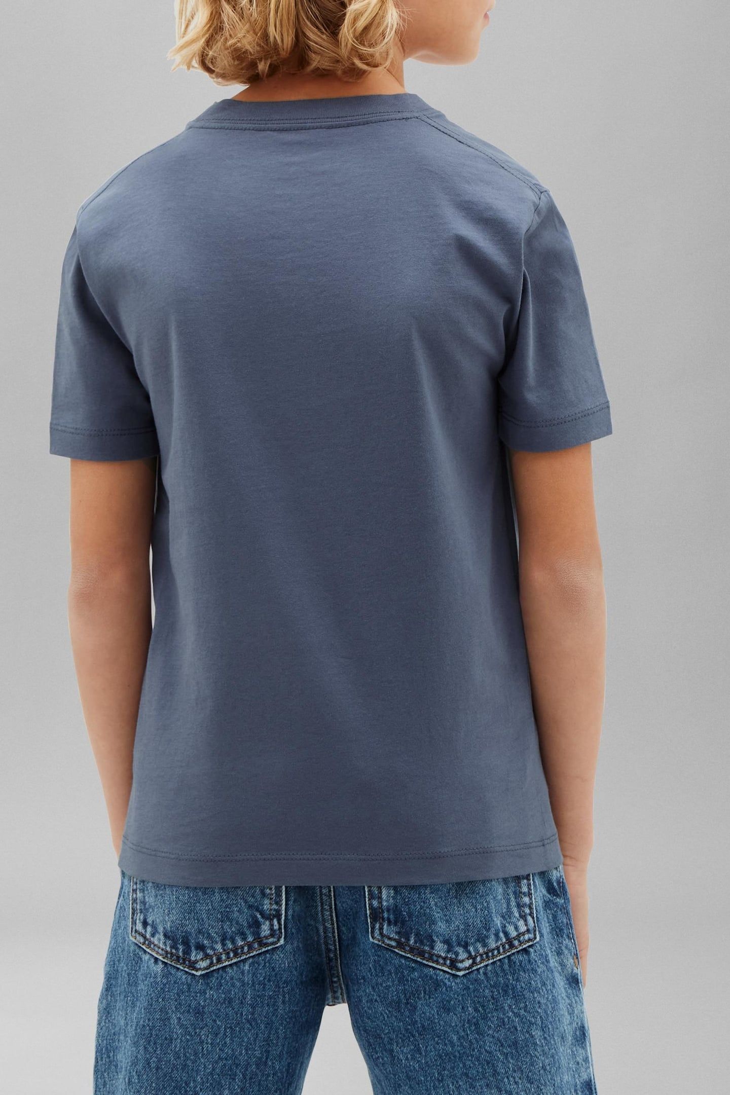 UNISEX SMALL CHEST LOGO NIGHTSHADOW BLUE 2