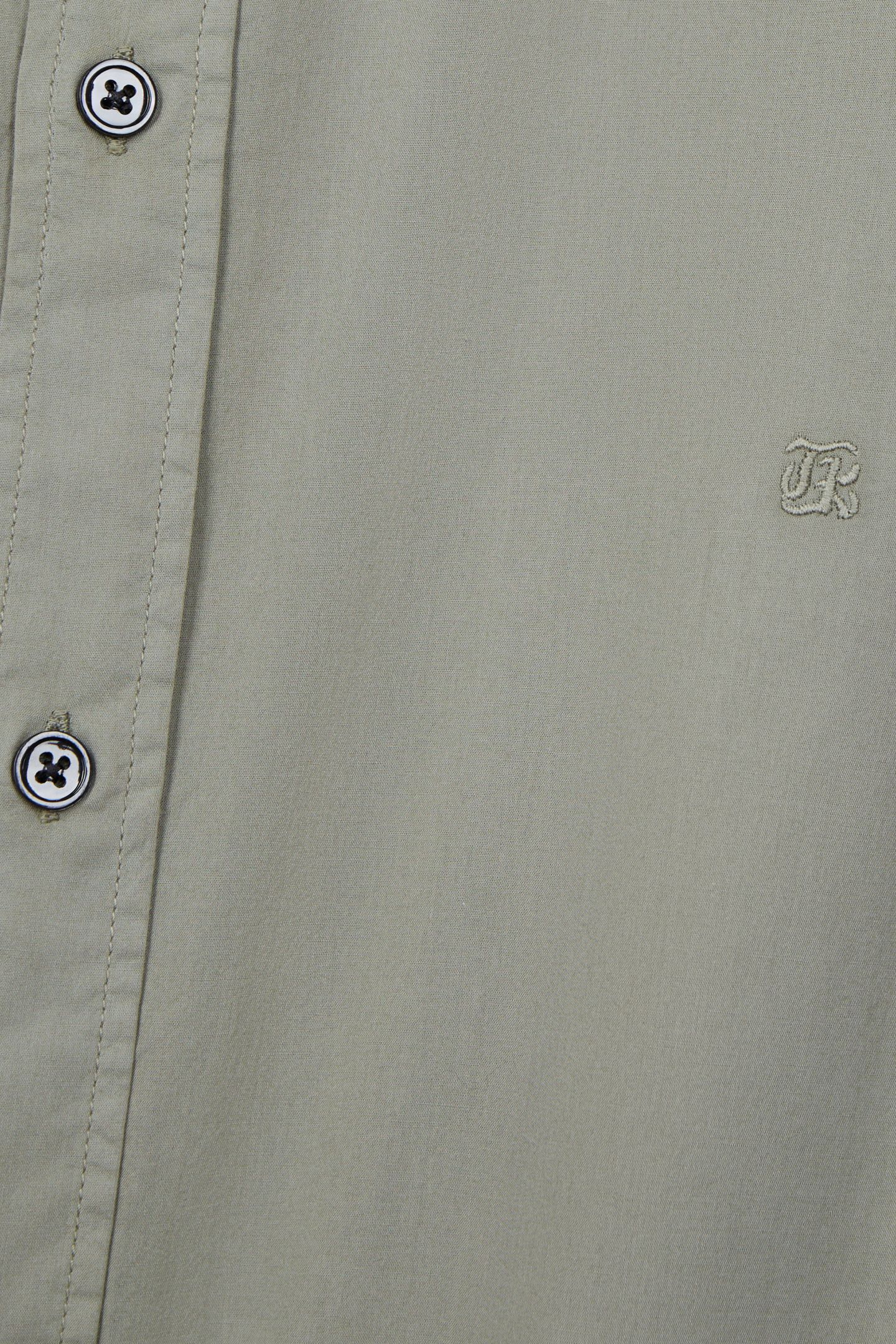 LONG-SLEEVED SHIRT WITH CLASSIC COLLAR WOOD KAKI 6