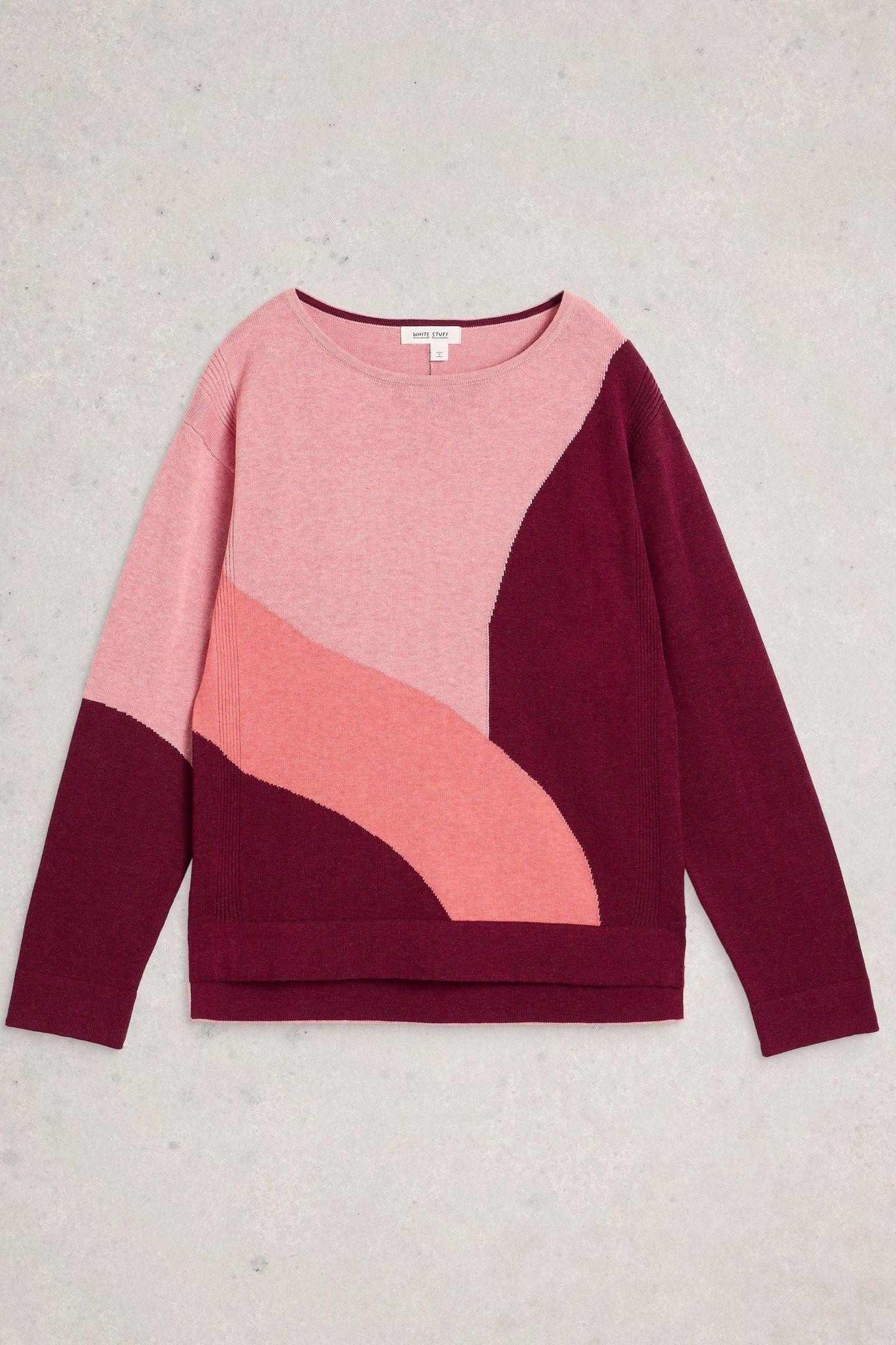 OPHIA ABSTRACT JUMPER PLUM MULTI 1