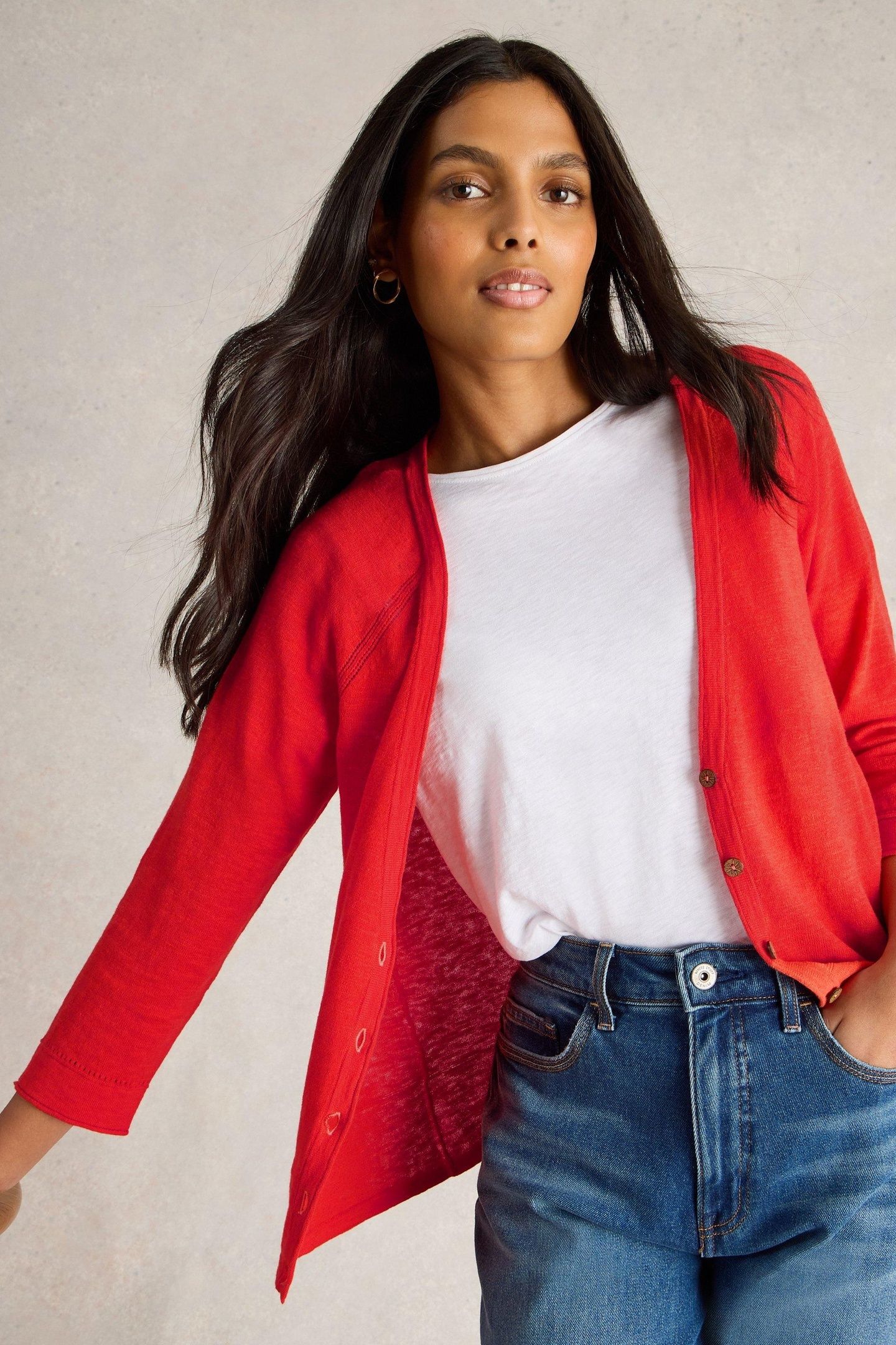 NARIA CARDI BRIGHT ORANGE 7