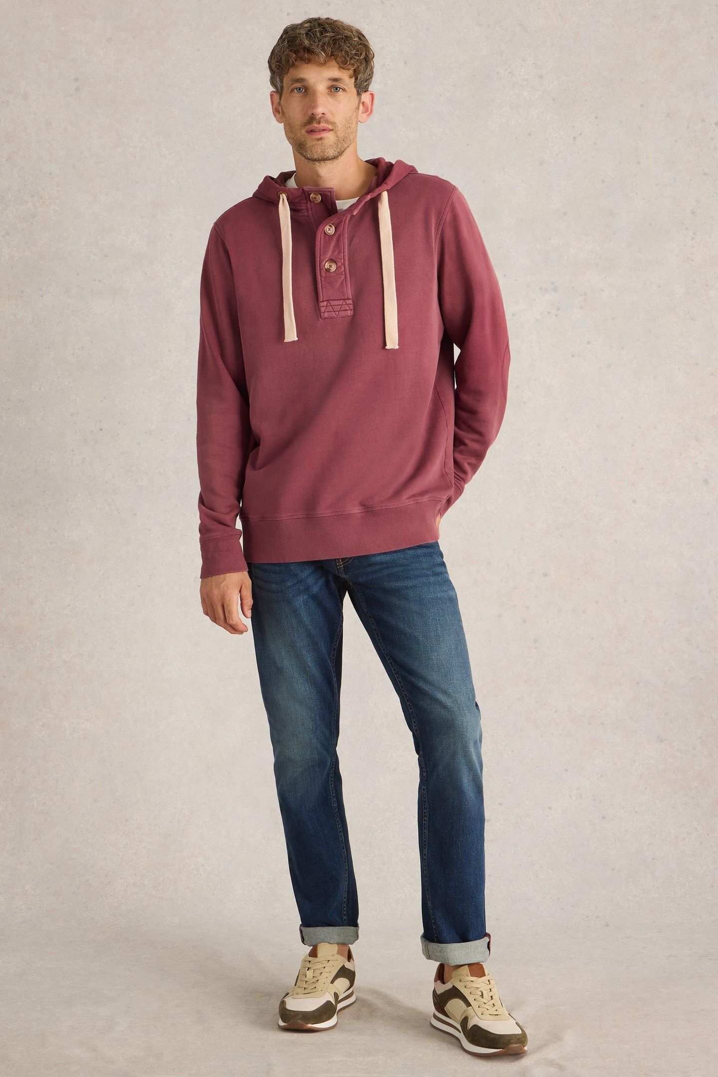 BRAMPTON OVERHEAD HOODIE MID PLUM 1