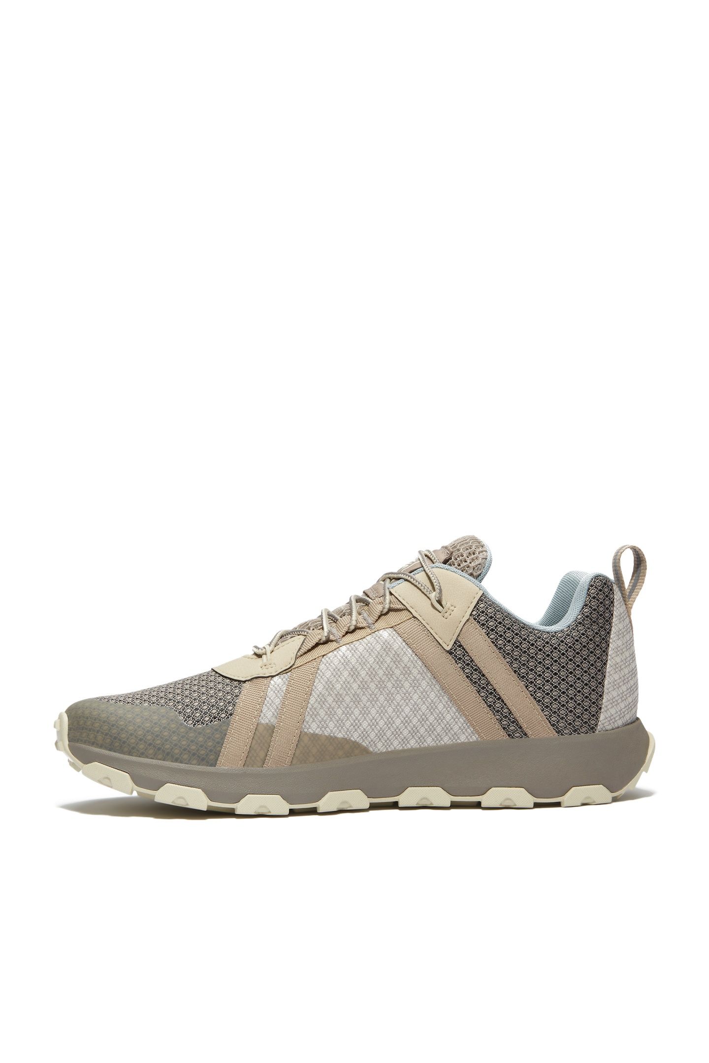 WINSOR TRAIL LOW LACE UP WATERPROOF SNEAKER MEDIUM GREY MESH 4