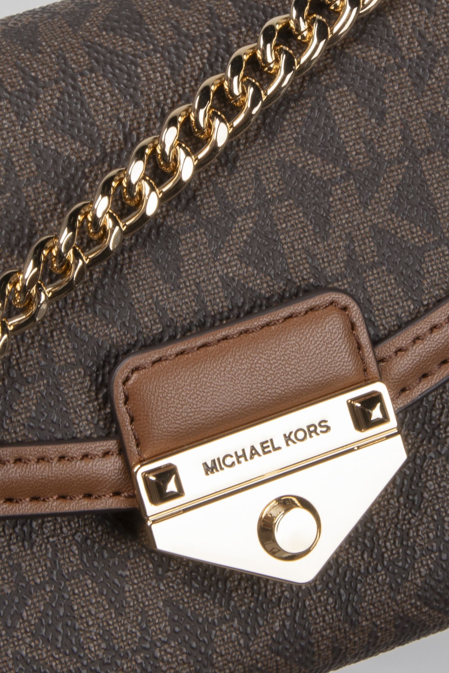 LARGE WALLET ON A CHAIN CROSSBODY BROWN 4