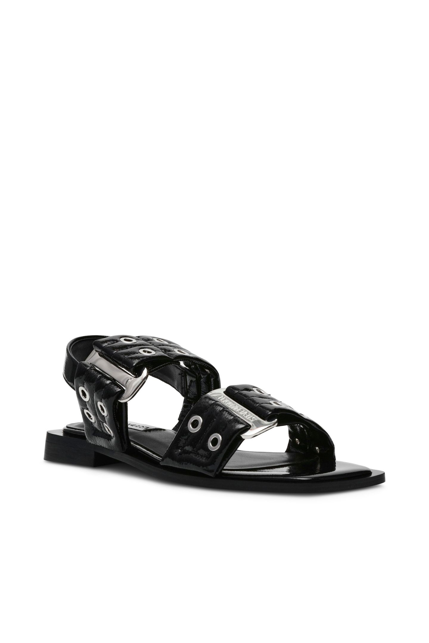 SARIA SANDALS BLACK PATENT 2