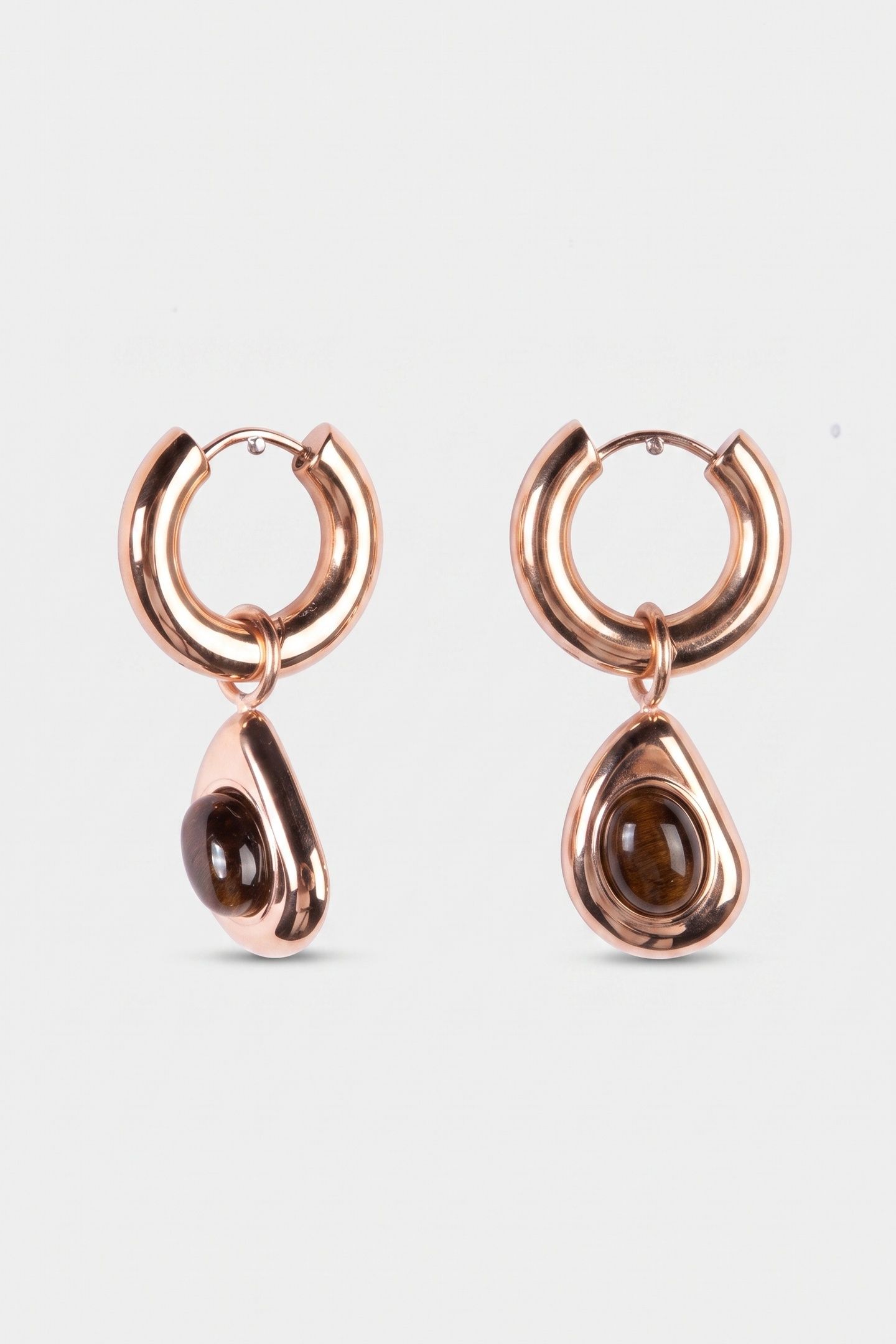 TIGER'S EYE OHRRINGE ROSEGOLD 3
