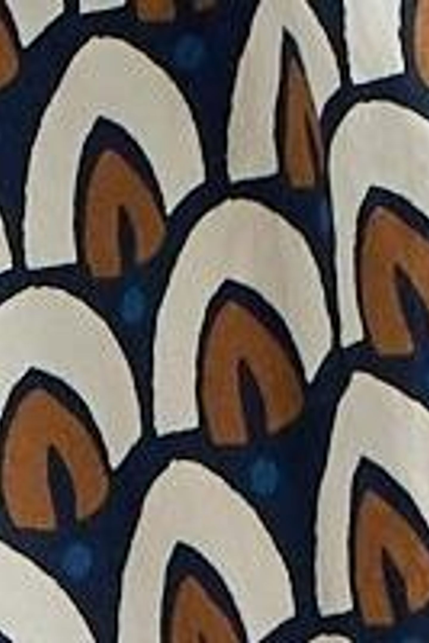ARIEL TIERED WOVEN DRESS NAVY PRINT 4