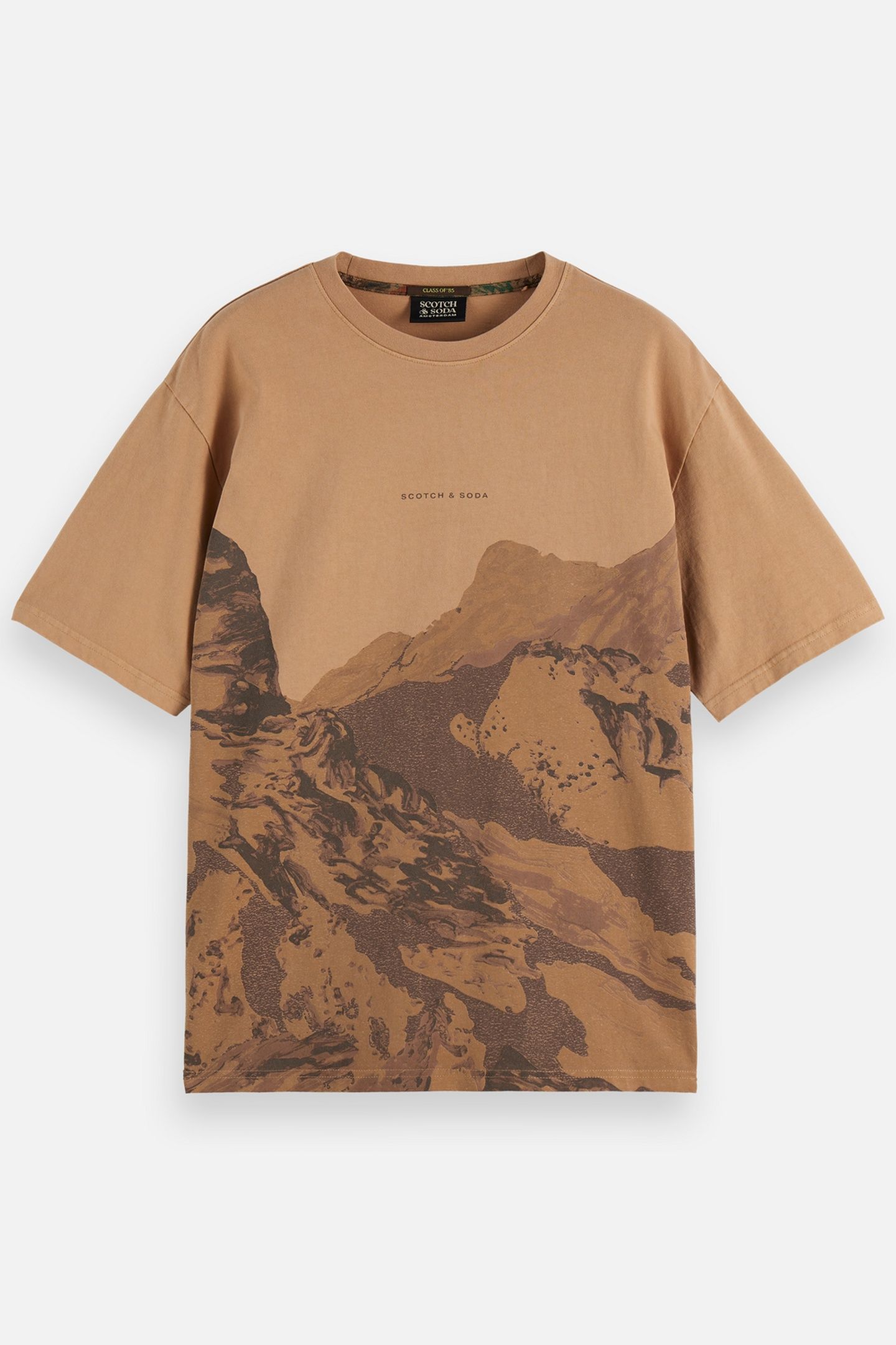 LOOSE FIT OVERDYED AW T-SHIRT TANNIN 4