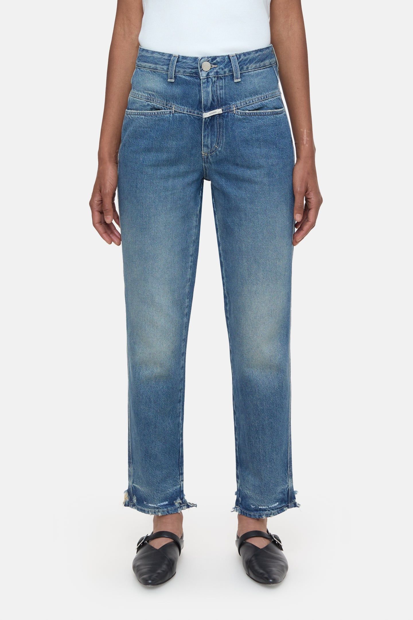 PEDAL PUSHER JEANS DARK BLUE 1