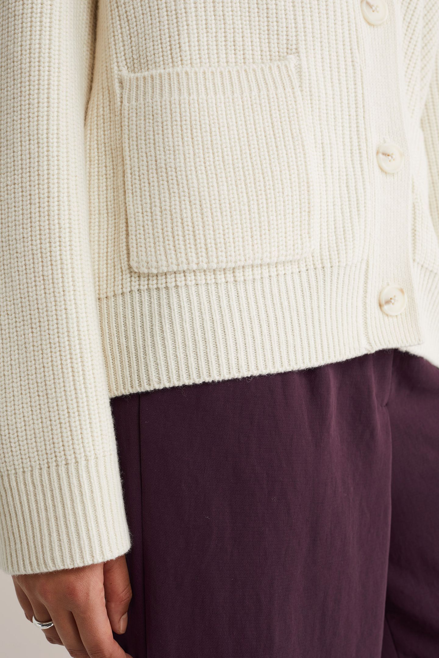 KNITTED CARDIGAN OFF-WHITE 5