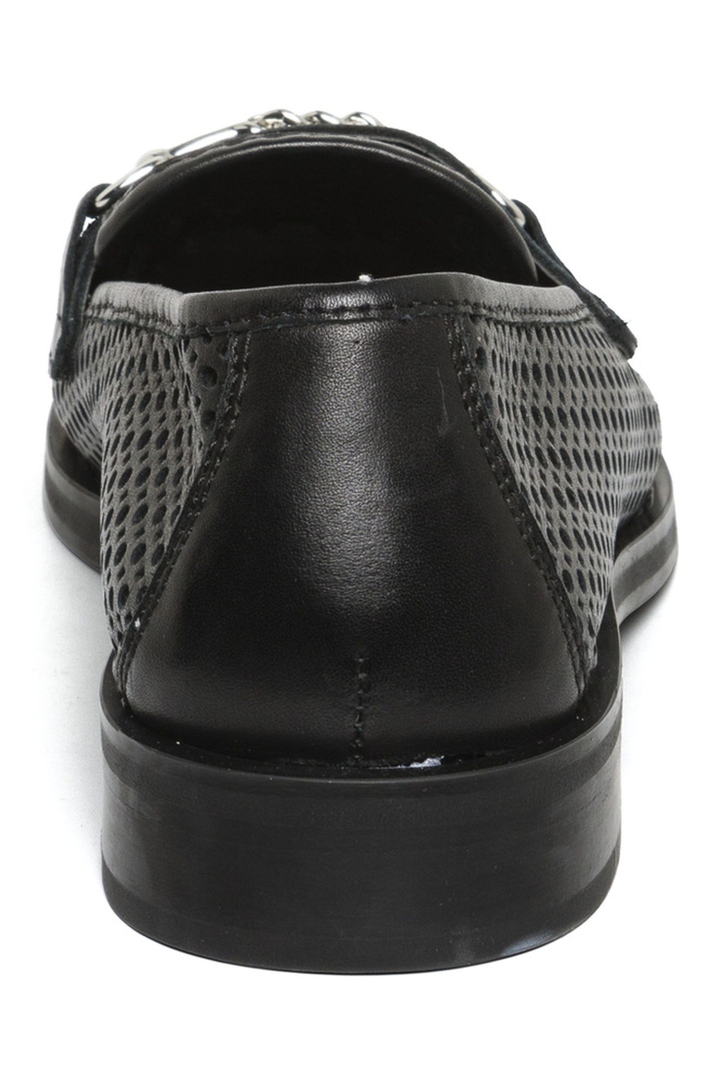 NAFISA FLAT SHOES BLACK LEATHER 4