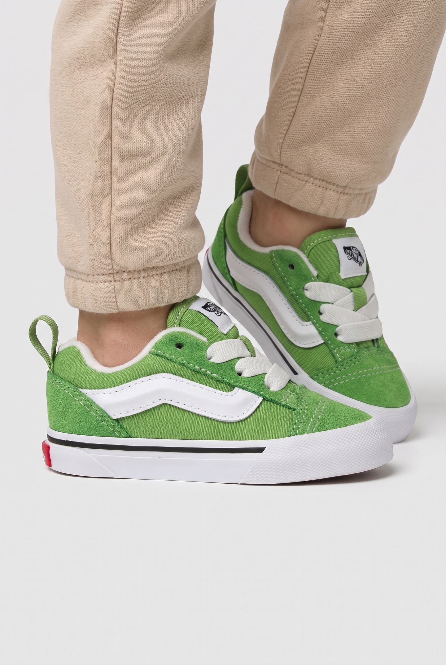 TODDLER KNU SKOOL ELASTIC LACE GREEN 2