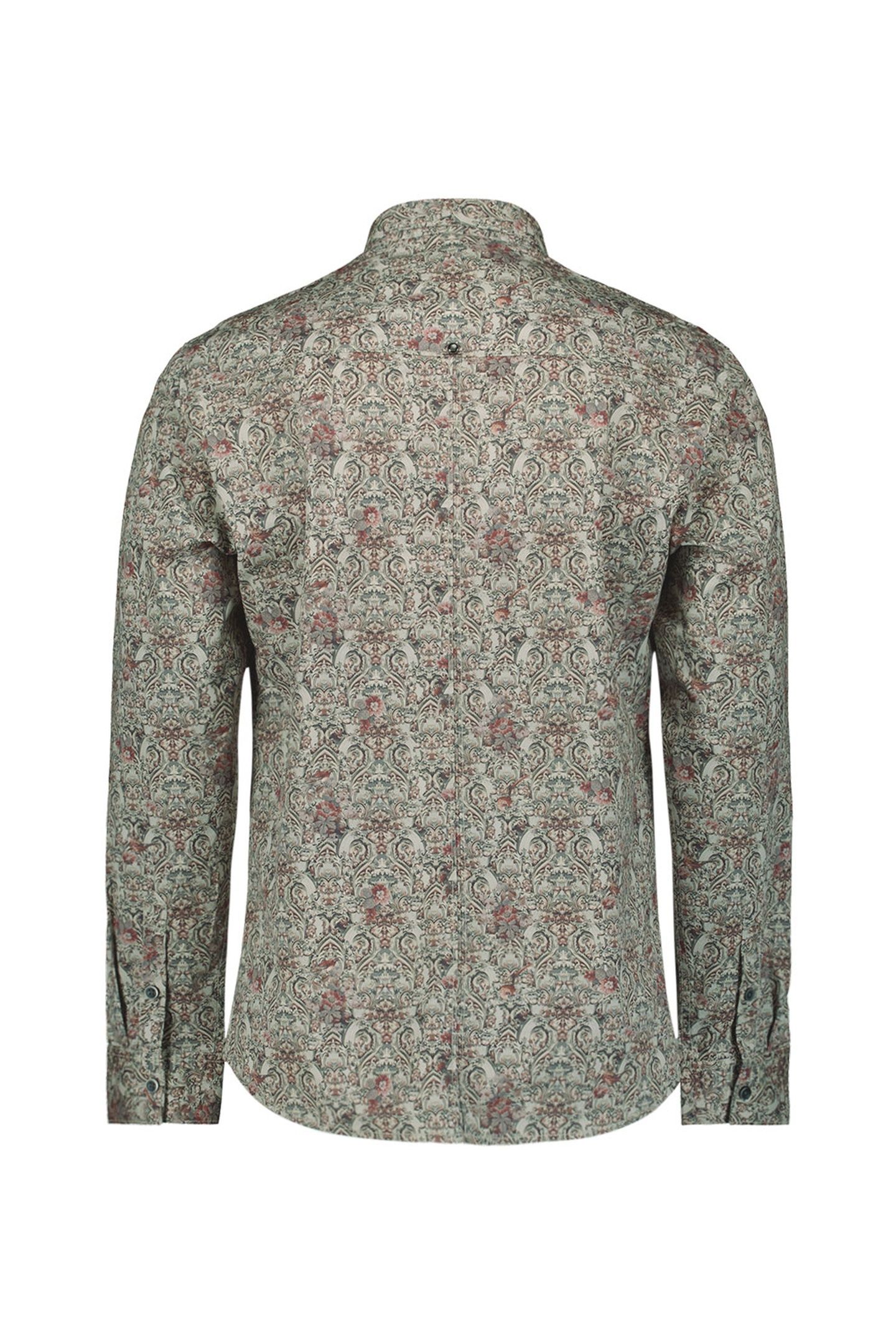 SHIRT STRETCH ALLOVER PRINTED DARK GREY 5