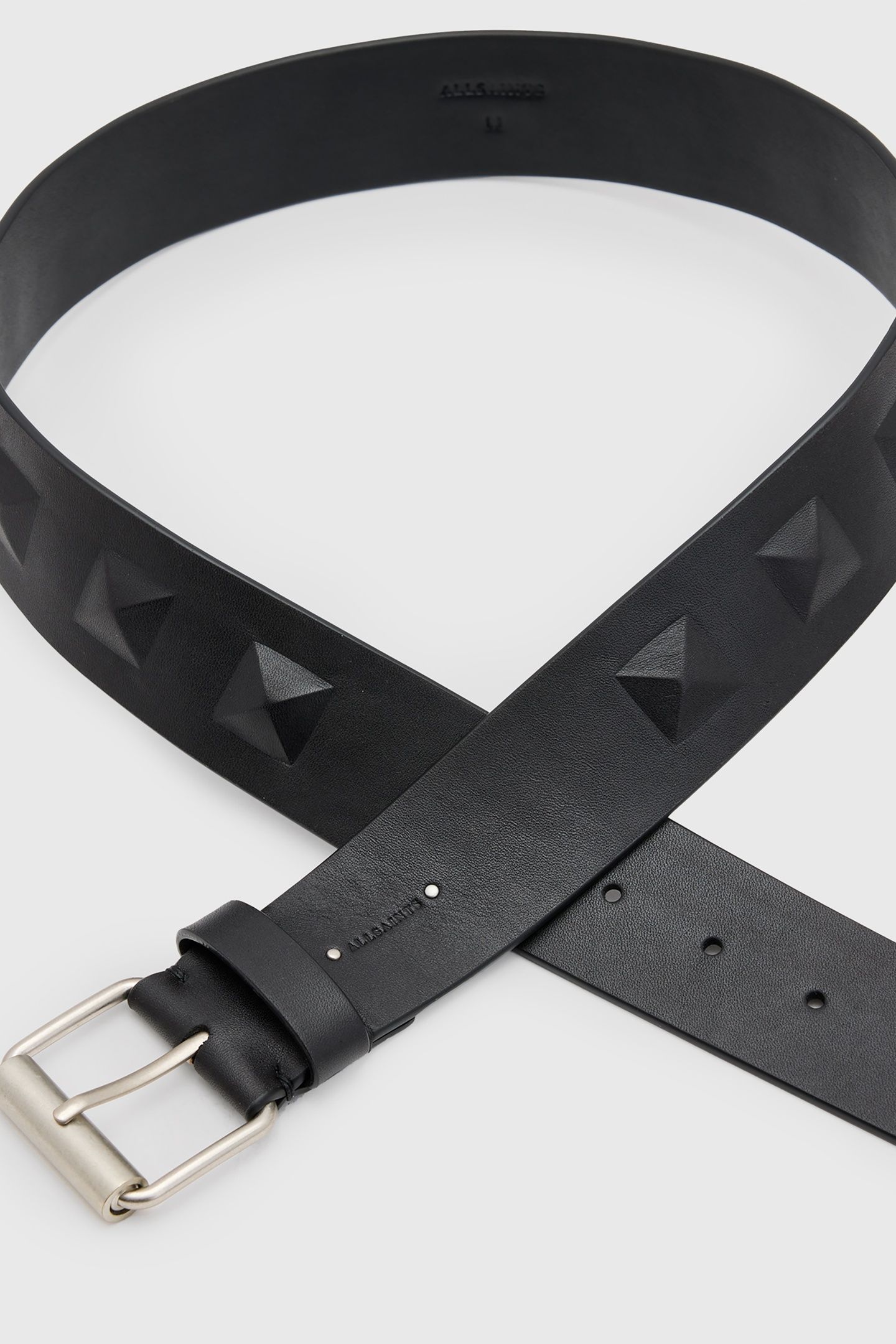 STEVIE STUD BELT BLACK/ANTQ NICKEL 4