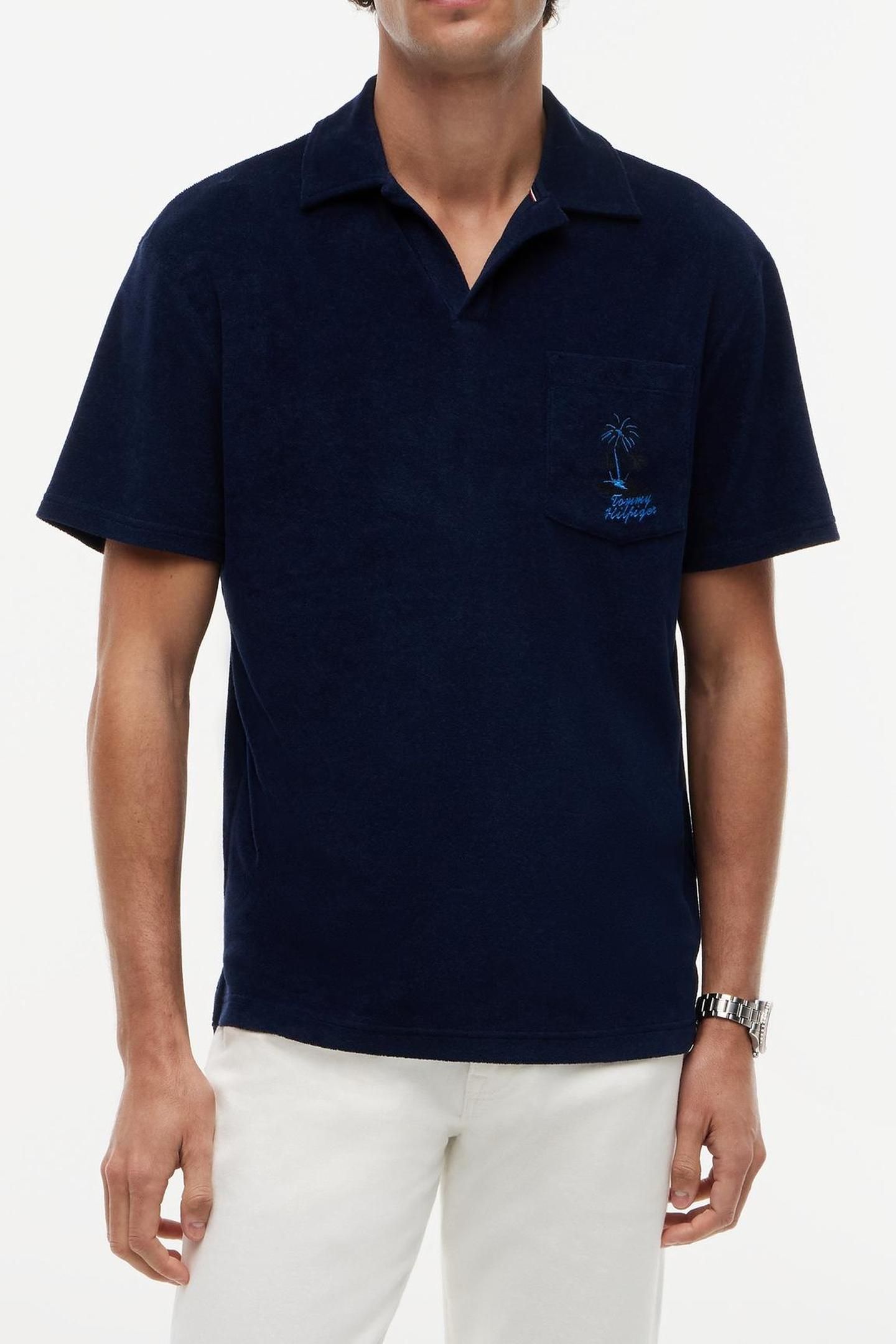 TOWELLING GRAPHIC CARBON NAVY 2