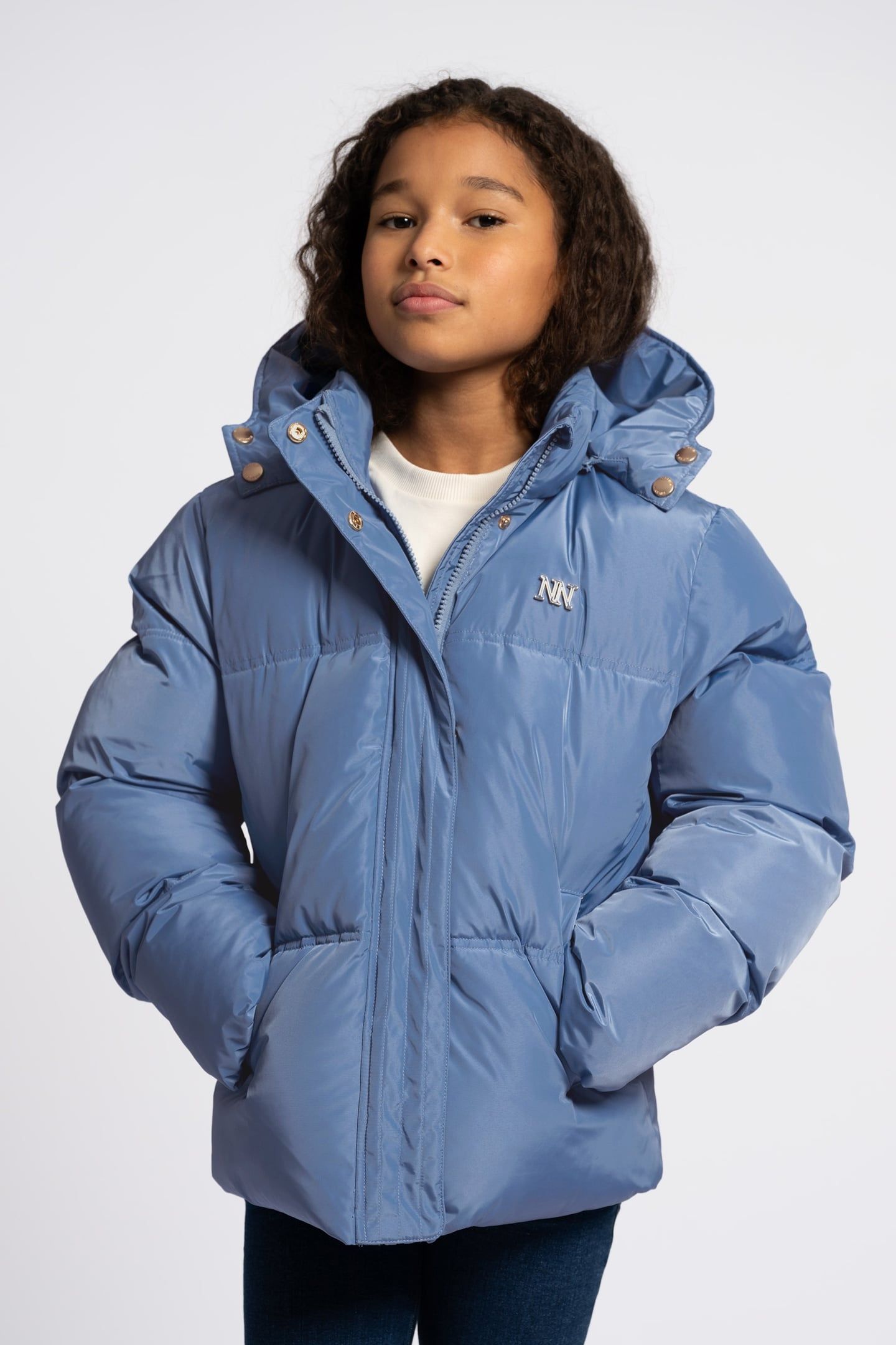 JAYLA PUFFER JACKET BLUE MIST 1