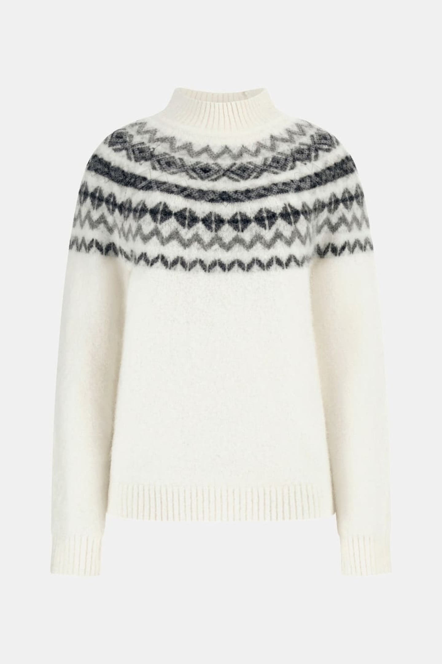 AKILAH LS MOCK NECK MACADAMIA MULTI 7