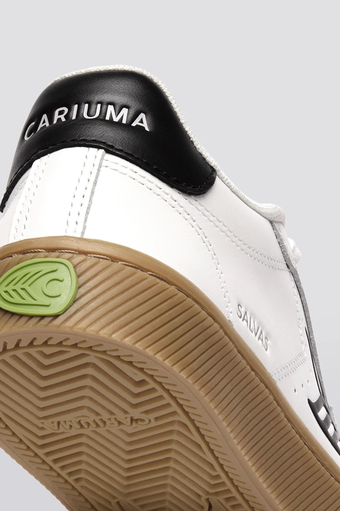 SALVAS LEATHER GUM WARM WHITE BLACK LOGO 4