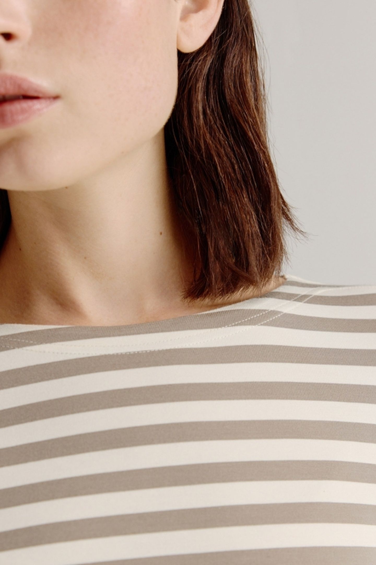 ALINE T-SHIRT STRIPE LIGHT KHAKI 4