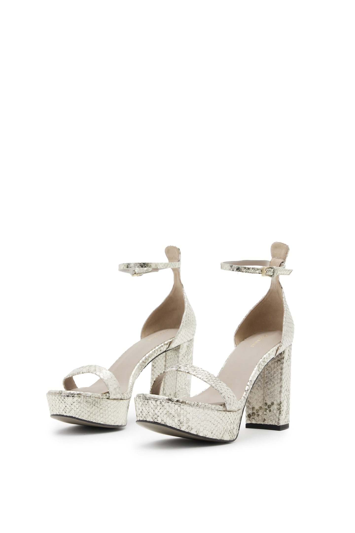 ZIGGY SNAKE PLATFORM METALLIC GOLD 3