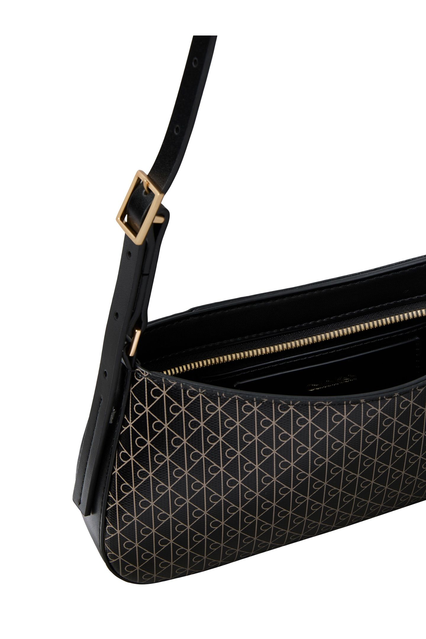 EMBLEM ALL-OVER PRINT SMALL SHOULDER BAG BLACK 4