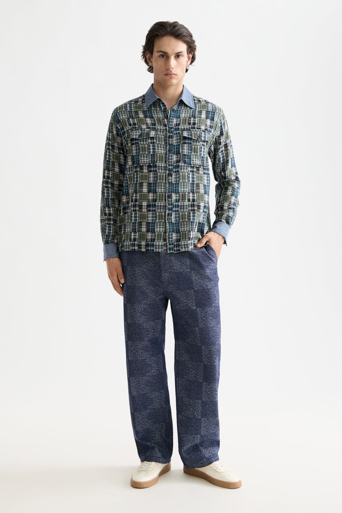 PITCH - COTTON JACQUARD LOOSE FIT 5-POCKET PANT CHINO GRADIE 2