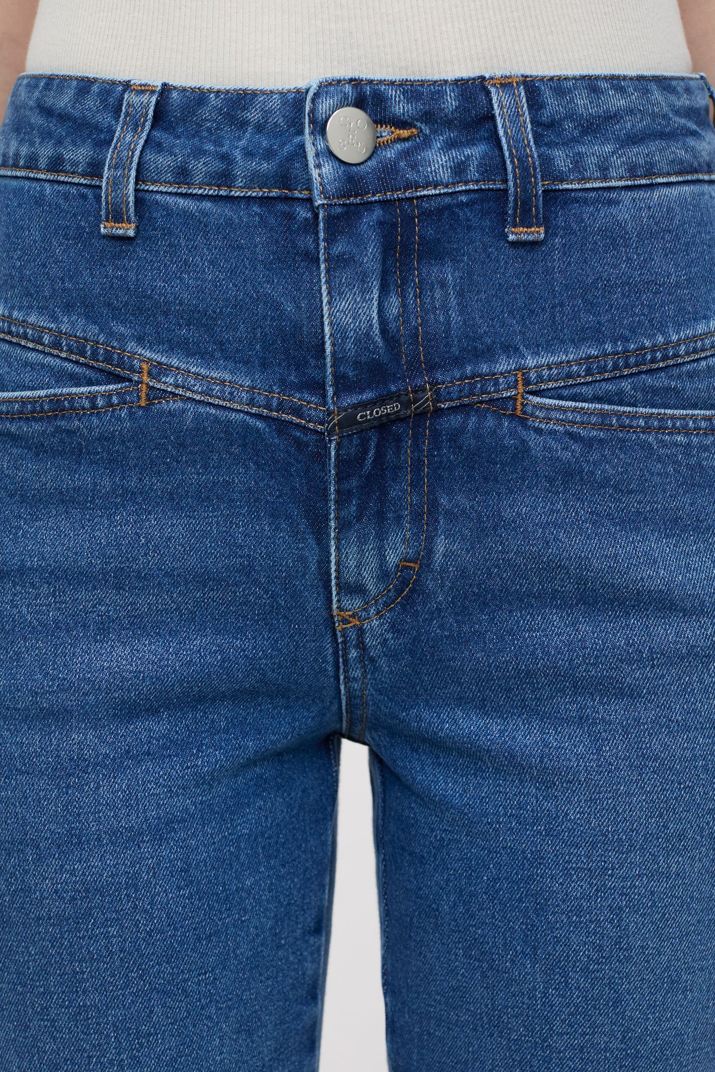 PEDAL PUSHER JEANS MID BLUE 5