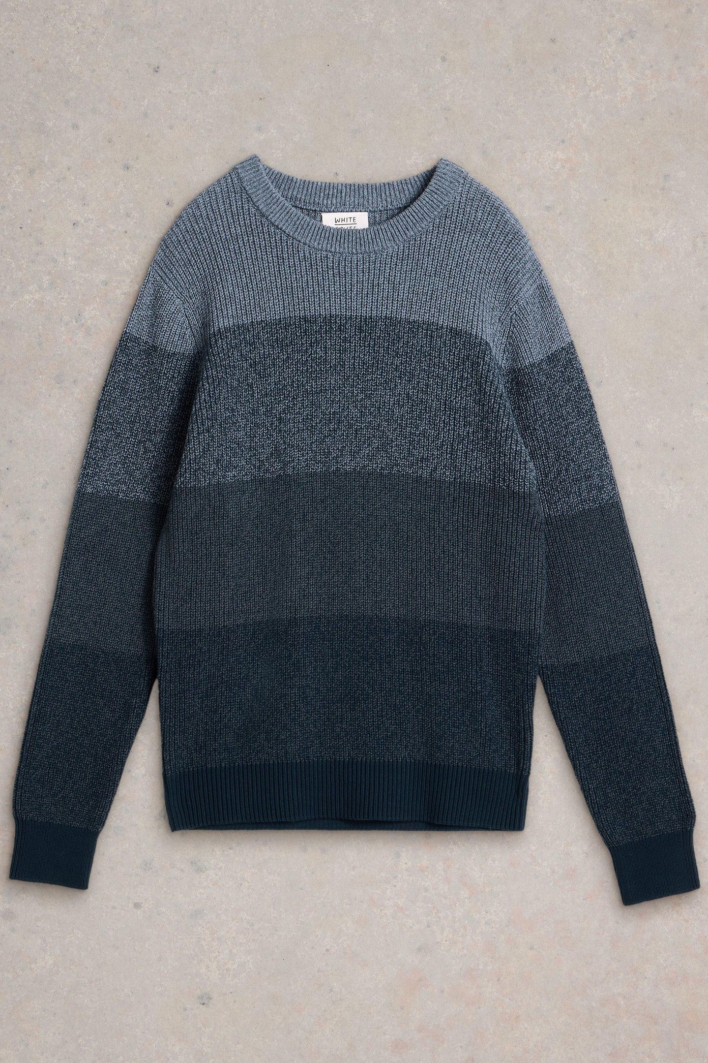 TWISTED COLOURBLOCK CREW DARK NAVY 1