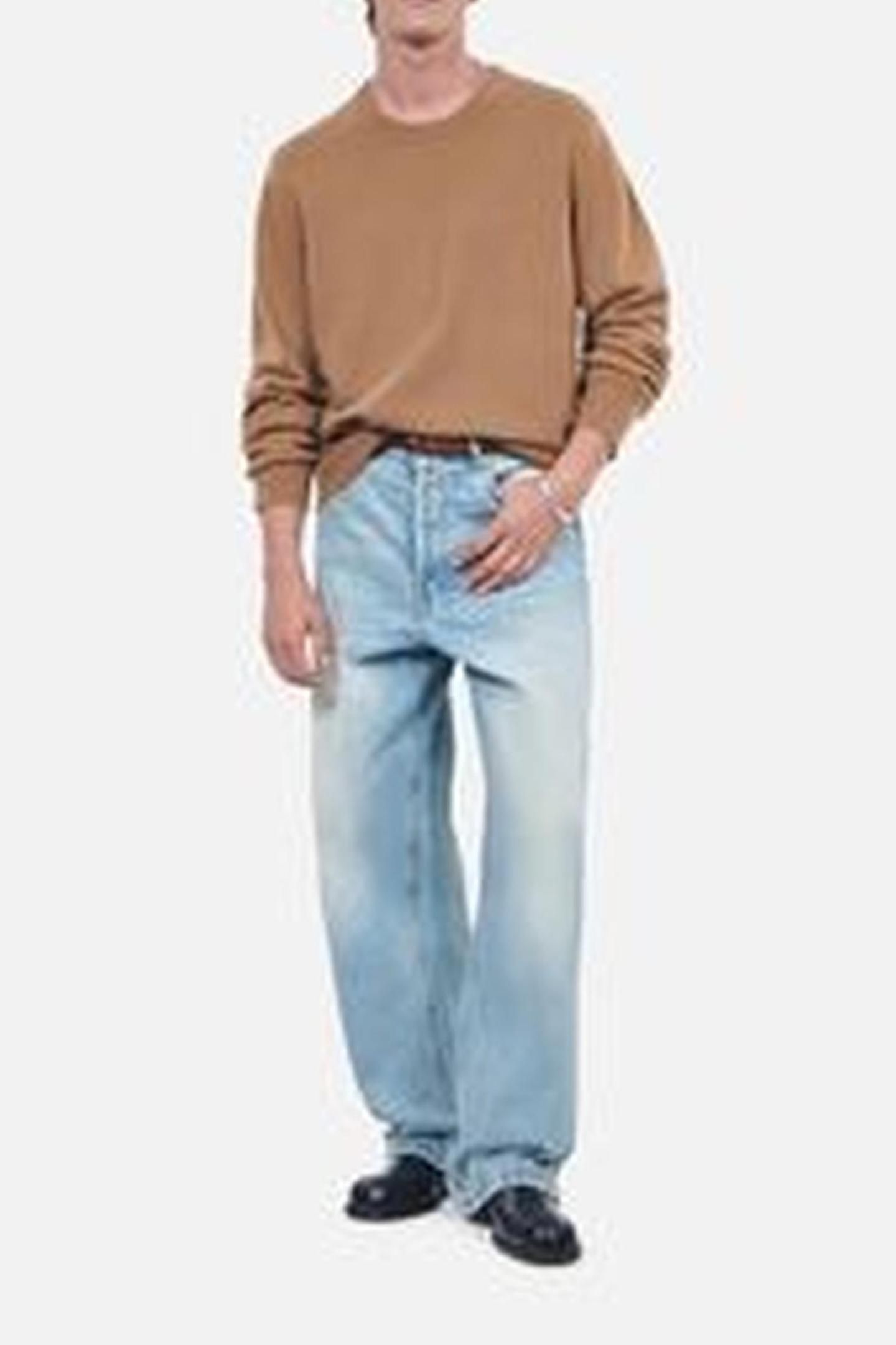 PULL COL ROUND DETAIL BRILLIANT DARK CAMEL 1