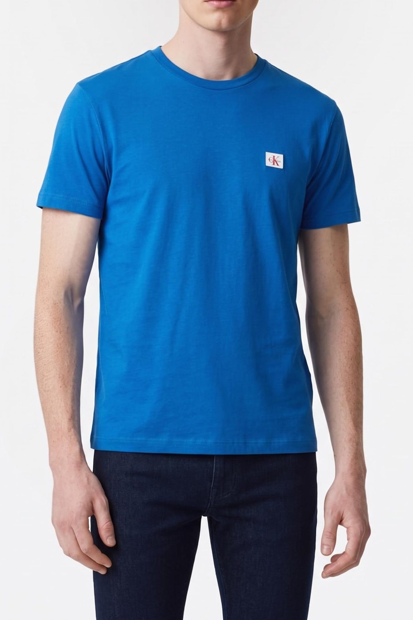 SS BADGE 30S JERSEY TEE CLASSIC BLUE 1