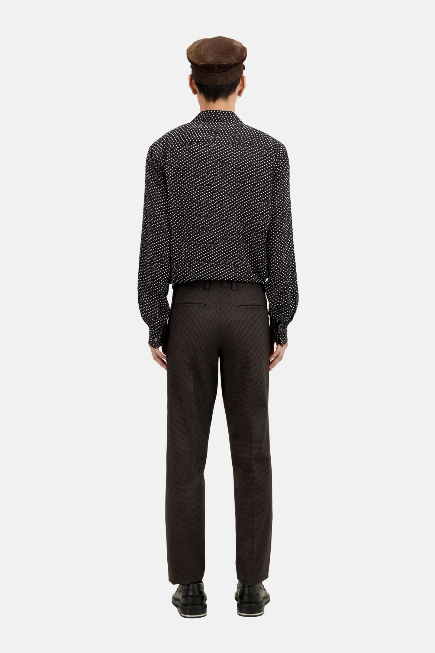 CLASSIC SUIT TROUSERS BROWN/BLACK 4